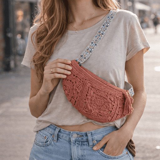 Sac banane Elodie 8 lescreasdepipine sacbananecrochet elodie terracotta 1