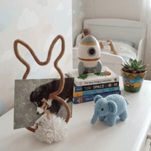 Cadre photo tricotin lapin