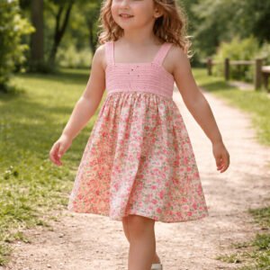 Robe fleurie crochet Angèle